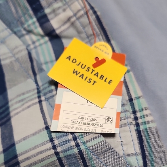 Cat & Jack Blue and White Plaid Shorts Lightweight Cotton - Picture 3 of 6